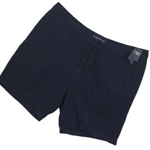 Abercrombie & Fitch Men's Flat Chino Shorts XXL Blue Preppy Casual Golf NWT $59